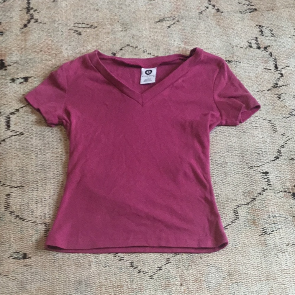 Ellemenno pink blouse v-neck
